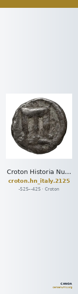 Croton Historia Numorum Italy 2125 — CANOA