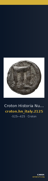 Croton Historia Numorum Italy 2125 — CANOA