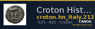 Croton Historia Numorum Italy 2125 — CANOA