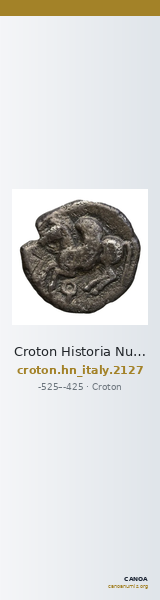 Croton Historia Numorum Italy 2127 — CANOA