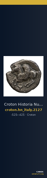 Croton Historia Numorum Italy 2127 — CANOA