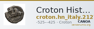 Croton Historia Numorum Italy 2127 — CANOA