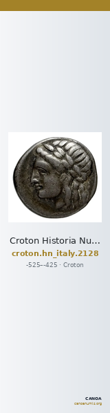 Croton Historia Numorum Italy 2128 — CANOA