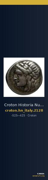 Croton Historia Numorum Italy 2128 — CANOA