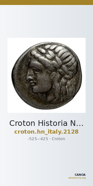 Croton Historia Numorum Italy 2128 — CANOA