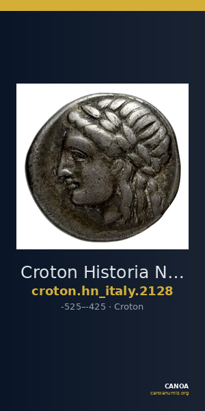 Croton Historia Numorum Italy 2128 — CANOA