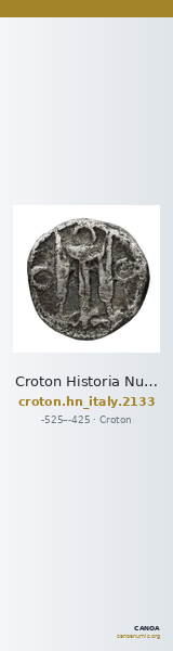 Croton Historia Numorum Italy 2133 — CANOA