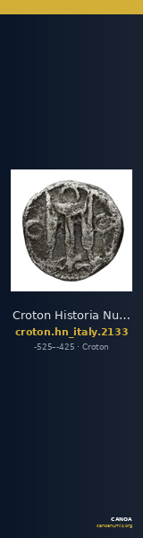 Croton Historia Numorum Italy 2133 — CANOA