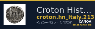 Croton Historia Numorum Italy 2133 — CANOA