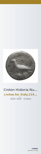 Croton Historia Numorum Italy 2141-2152 — CANOA