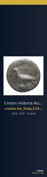 Croton Historia Numorum Italy 2141-2152 — CANOA