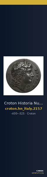 Croton Historia Numorum Italy 2157 — CANOA