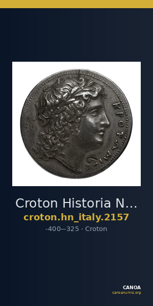 Croton Historia Numorum Italy 2157 — CANOA