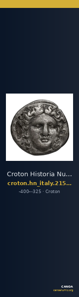 Croton Historia Numorum Italy 2159-2169 — CANOA