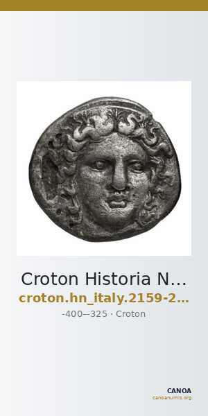Croton Historia Numorum Italy 2159-2169 — CANOA
