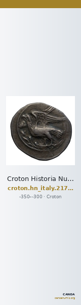 Croton Historia Numorum Italy 2170-2176 — CANOA