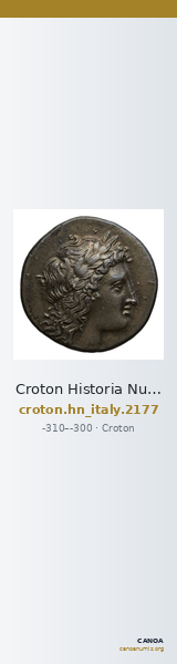 Croton Historia Numorum Italy 2177 — CANOA