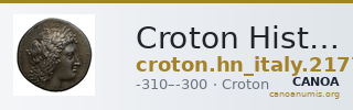 Croton Historia Numorum Italy 2177 — CANOA