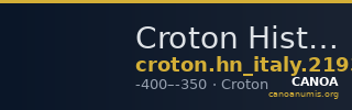 Croton Historia Numorum Italy 2193 — CANOA