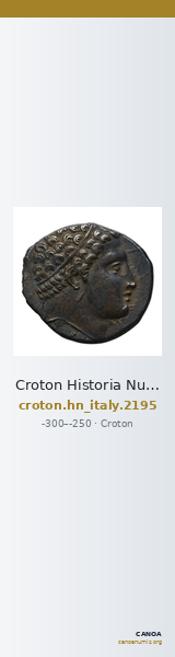 Croton Historia Numorum Italy 2195 — CANOA