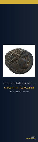 Croton Historia Numorum Italy 2195 — CANOA