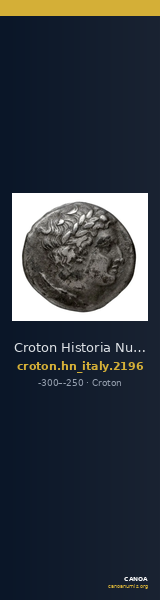 Croton Historia Numorum Italy 2196 — CANOA