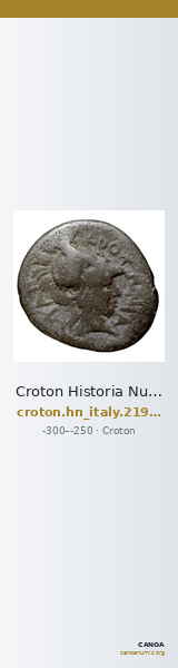 Croton Historia Numorum Italy 2198-2199 — CANOA