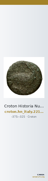 Croton Historia Numorum Italy 2215-2216 — CANOA
