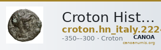 Croton Historia Numorum Italy 2224 — CANOA