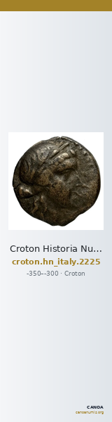 Croton Historia Numorum Italy 2225 — CANOA