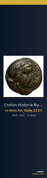 Croton Historia Numorum Italy 2225 — CANOA