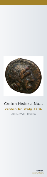 Croton Historia Numorum Italy 2236 — CANOA