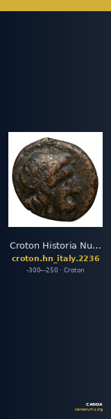 Croton Historia Numorum Italy 2236 — CANOA