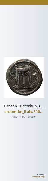 Croton Historia Numorum Italy 73232 — CANOA