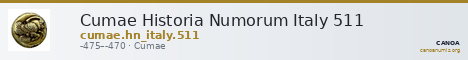 Cumae Historia Numorum Italy 511 — CANOA