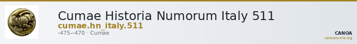 Cumae Historia Numorum Italy 511 — CANOA