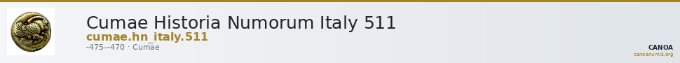 Cumae Historia Numorum Italy 511 — CANOA