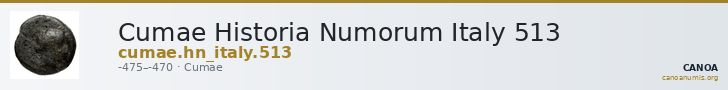 Cumae Historia Numorum Italy 513 — CANOA
