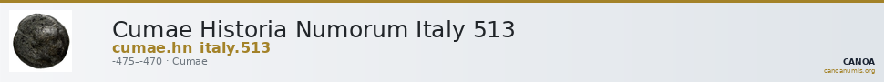 Cumae Historia Numorum Italy 513 — CANOA