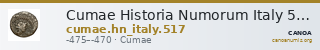 Cumae Historia Numorum Italy 517 — CANOA
