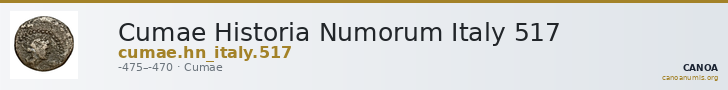 Cumae Historia Numorum Italy 517 — CANOA