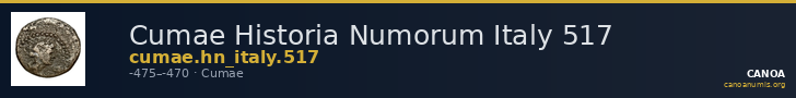 Cumae Historia Numorum Italy 517 — CANOA