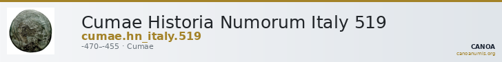 Cumae Historia Numorum Italy 519 — CANOA