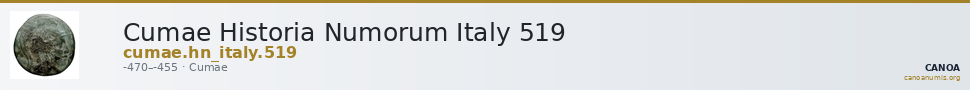 Cumae Historia Numorum Italy 519 — CANOA