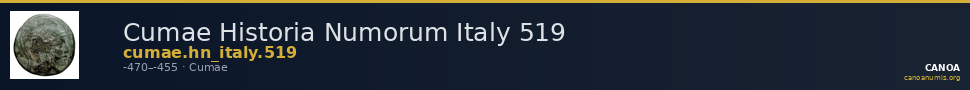 Cumae Historia Numorum Italy 519 — CANOA