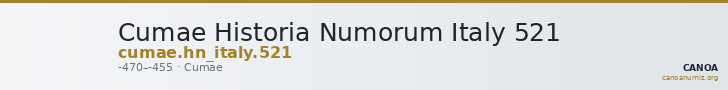 Cumae Historia Numorum Italy 521 — CANOA