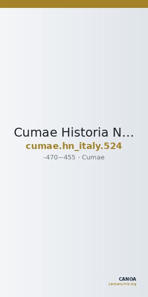 Cumae Historia Numorum Italy 524 — CANOA