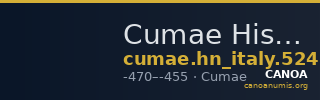 Cumae Historia Numorum Italy 524 — CANOA