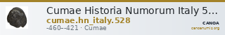 Cumae Historia Numorum Italy 528 — CANOA