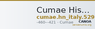 Cumae Historia Numorum Italy 529 — CANOA